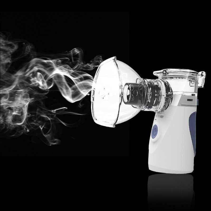 Inhaler Inhale Nebulizer Alat Terapi Pernafasan Ultrasonic Oksigen Asma Sesak Nafas Peralatan Bantu Terapi Uap Kesehatan Bayi Anak Dewasa Lansia