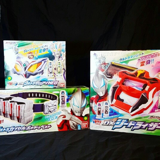 PROMO BANDAI PAKET ULTRAMAN GEED RISER, CAPSULE HOLDER DAN ZERO EYE NEO