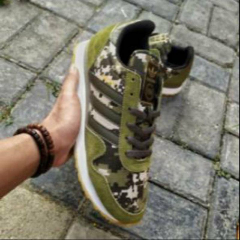 SEPATU ADIDAS HAVEN CAMO GREEN ARMY ORIGINAL MADE IN INDONESIA