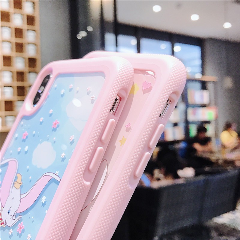 Casing iPhone Gajah Terbang Dumbo iPhone 7plus 6 splus Case iPhone8plus Case Kartun iPhone 6 6 s 7 8 Plus X XS 11 Pro Max ProMax Pelindung Mobile cover