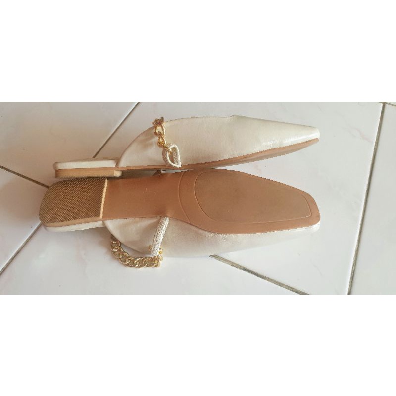 zara sandal flat mules selop