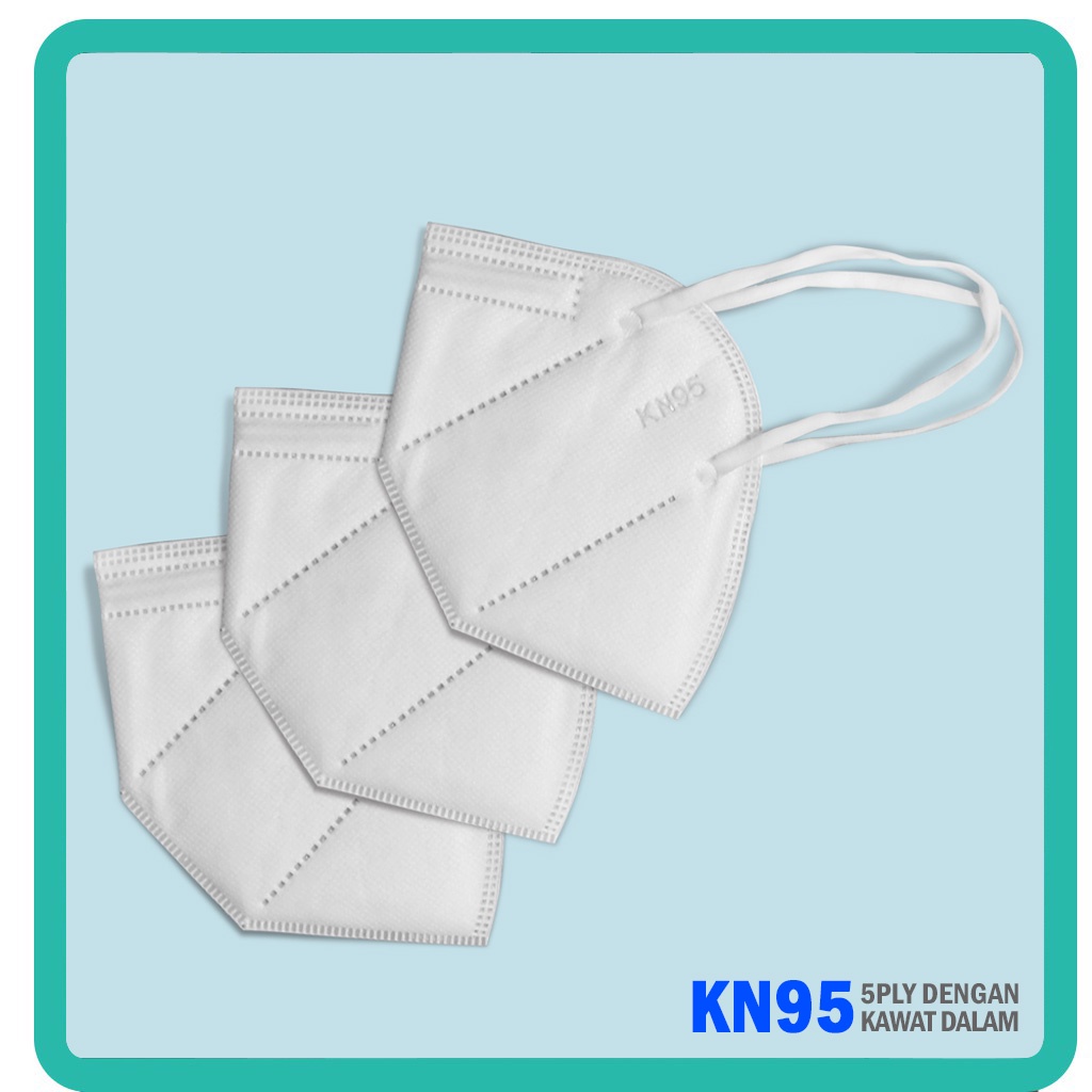 Disposable Mask KN95 10pcs/pack Masker KN95 5ply 5 layer isi 10 pcs Masker KN 95 5 ply Mask K N95