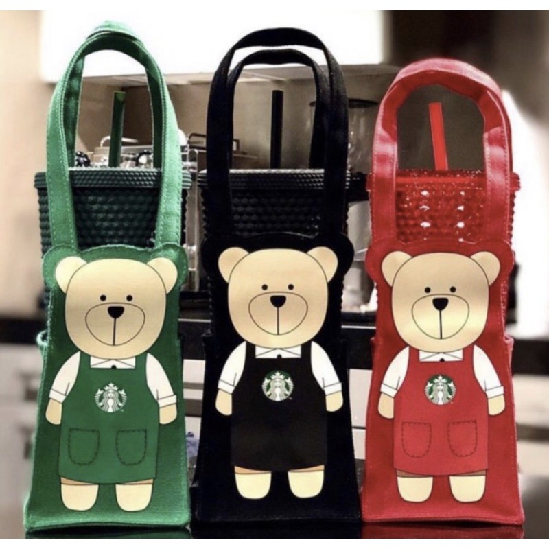 Starbucks Taiwan Bearista ToGo Cup Bag Tas Tenteng Cup