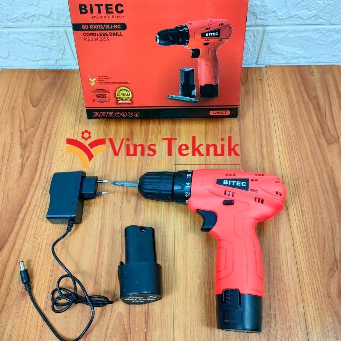 Mesin Bor Baterai 12V Cordless Drill Driver Bdr1012 Bitec Bd R 1012 Termurah