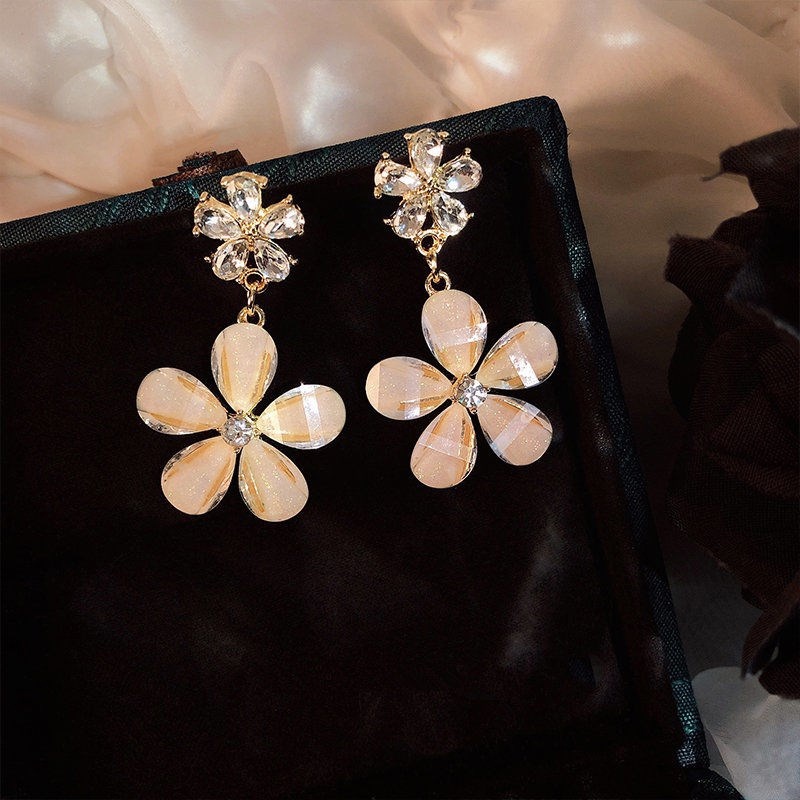 Anting Mutiara Bahan metal Gaya Korea Untuk Wanita