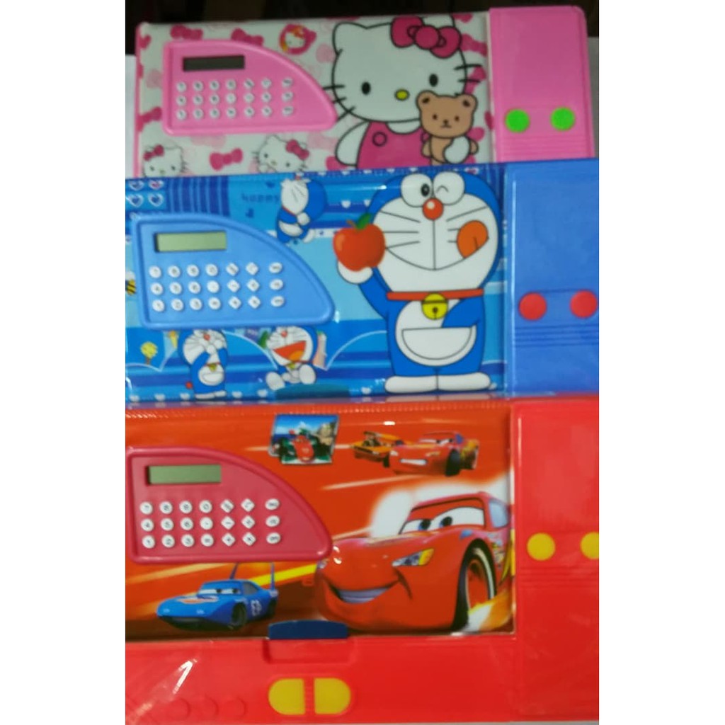 

Kotak pensil magnet jumbo + kalkulator karakter impor