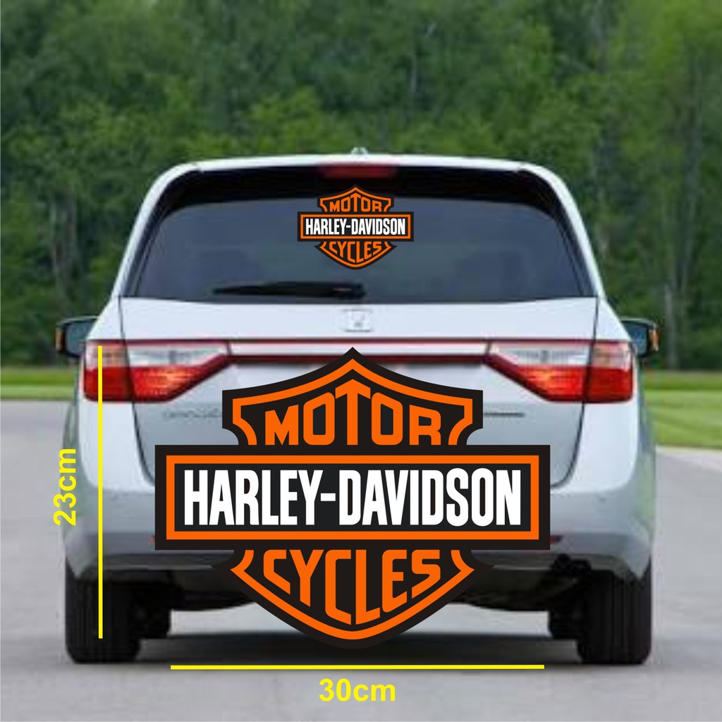 Sticker Mobil Tulisan Harley Davidson 01 Cutting Stiker Variasi Modifikasi Keren Unik Shopee Indonesia