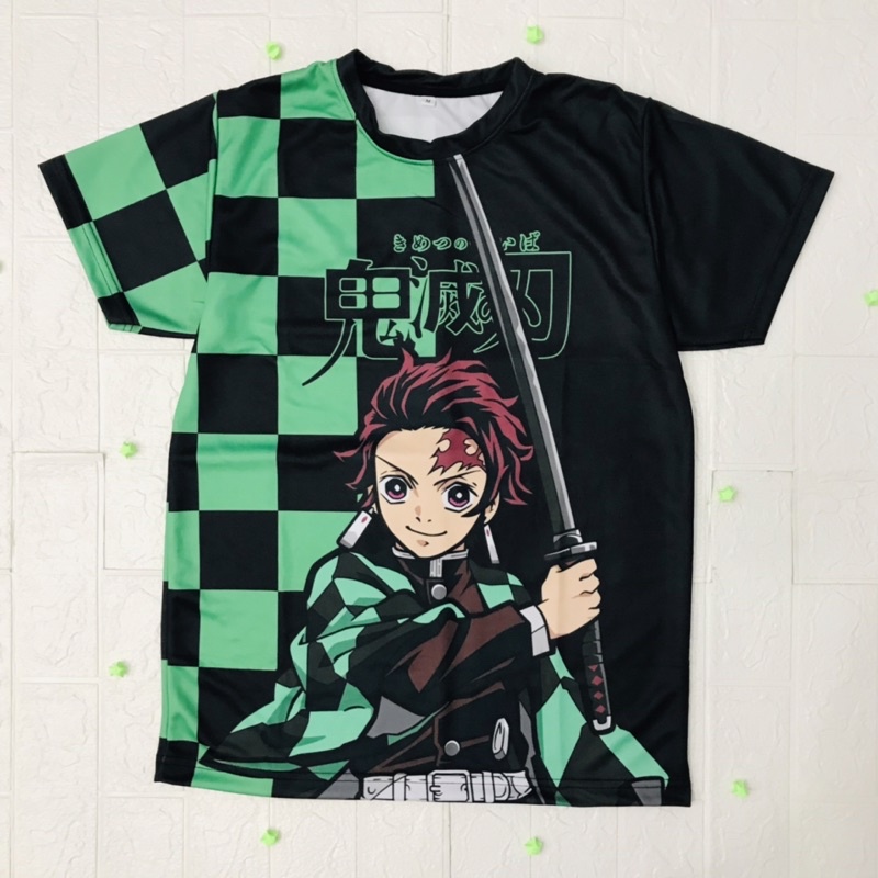 Jersey Tanjiro Two Tone Anime Manga Demon Slayer Kimetsu No Yaiba