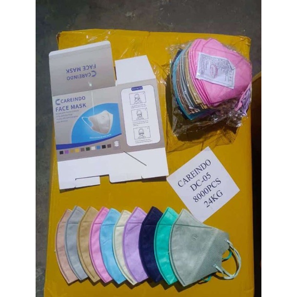 Masker Careindo Duckbill 3ply Isi 50 Pcs || Mix Warna
