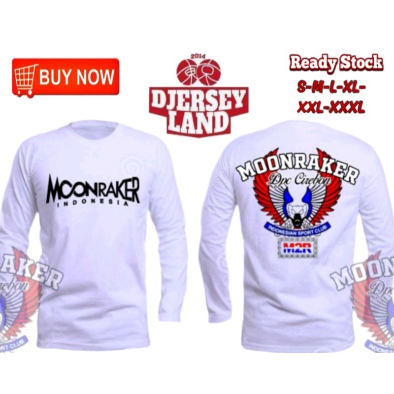 KAOS DISTRO LENGAN PANJANG MOONRAKER CIREBON BAHAN COTTON COMBED