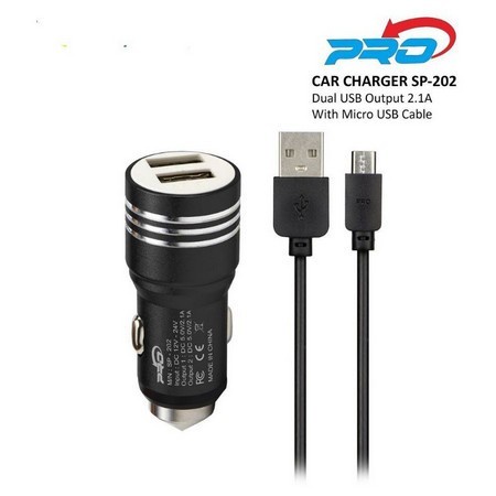 Car Charger / Saver Mobil SP - 202 With Cabel Data Micro USB