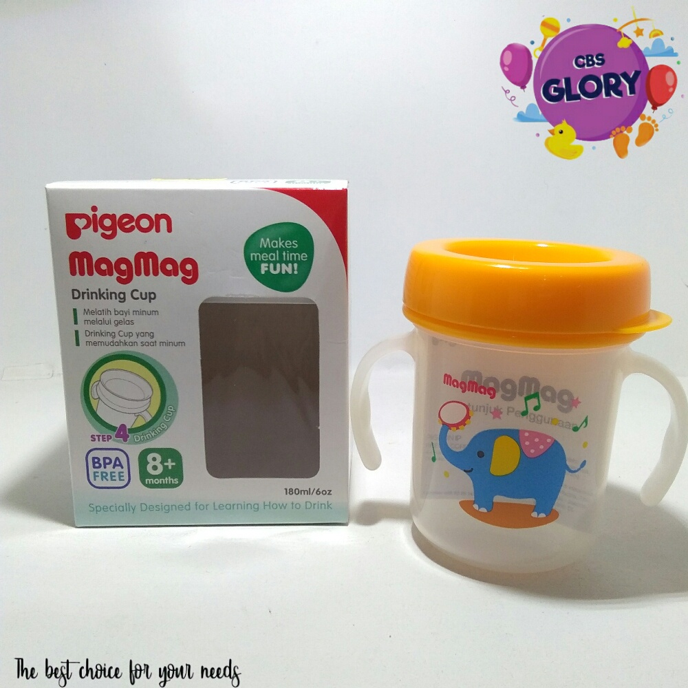 Pigeon Mag Mag Step 4 Drinking Cup Gelas Minum Bayi Untuk Usia 8+ Bulan