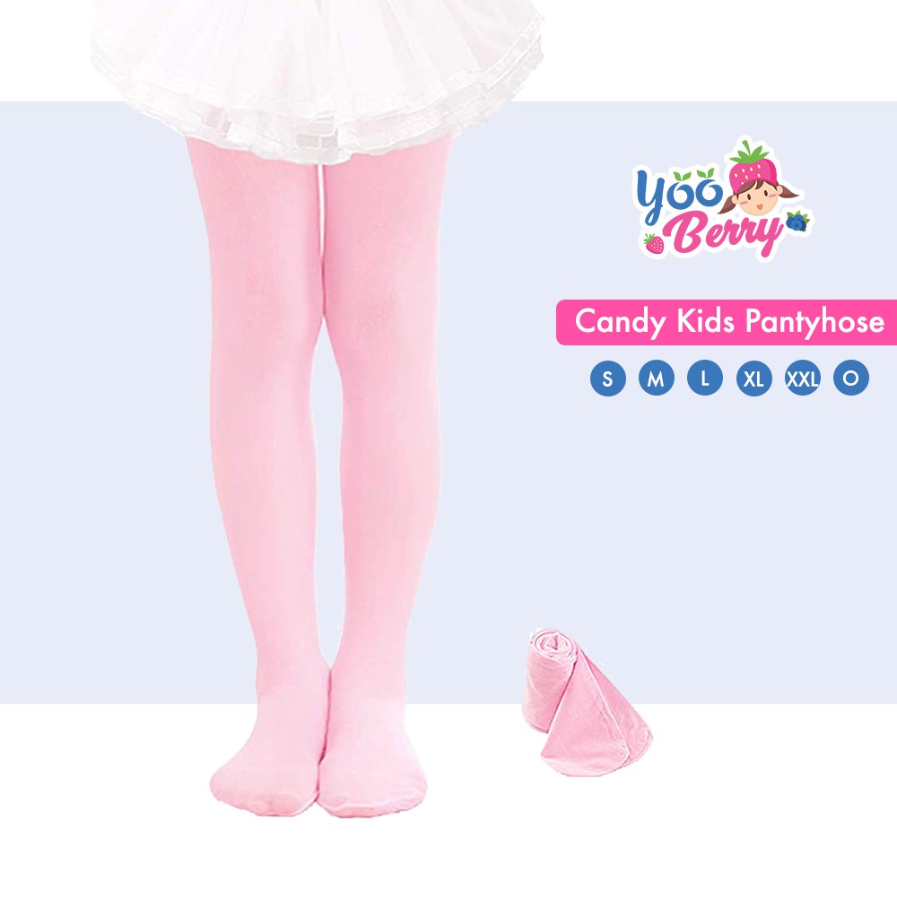 YooBerry Candy Kids Pantyhose Stocking Legging Anak Pink Berry Mart