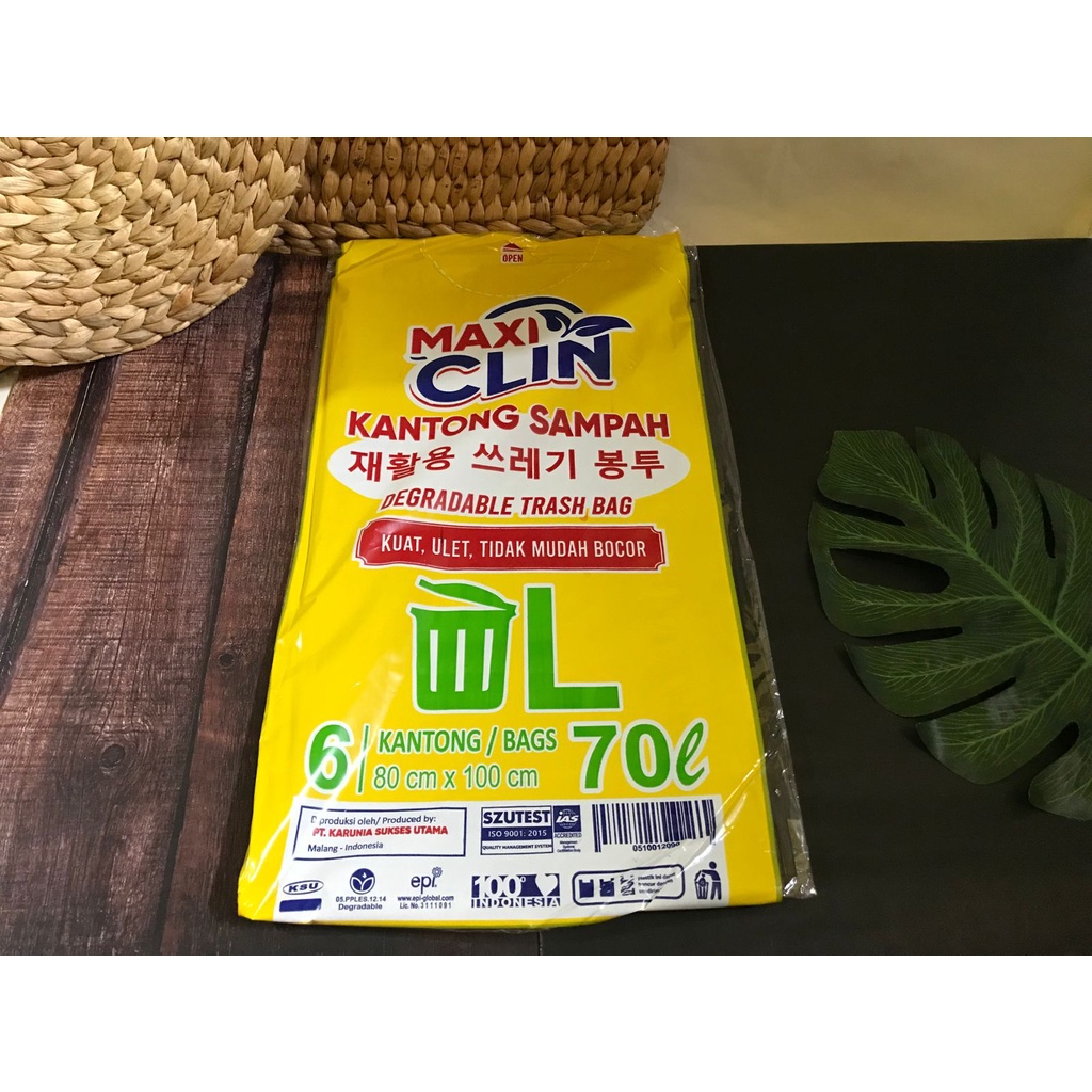 Plastik Sampah Murah Bagus Maxi Clin S M L / Per Pack