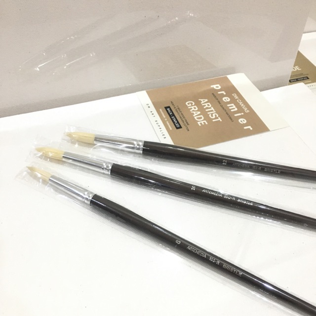 

Arte brown round bristle brush