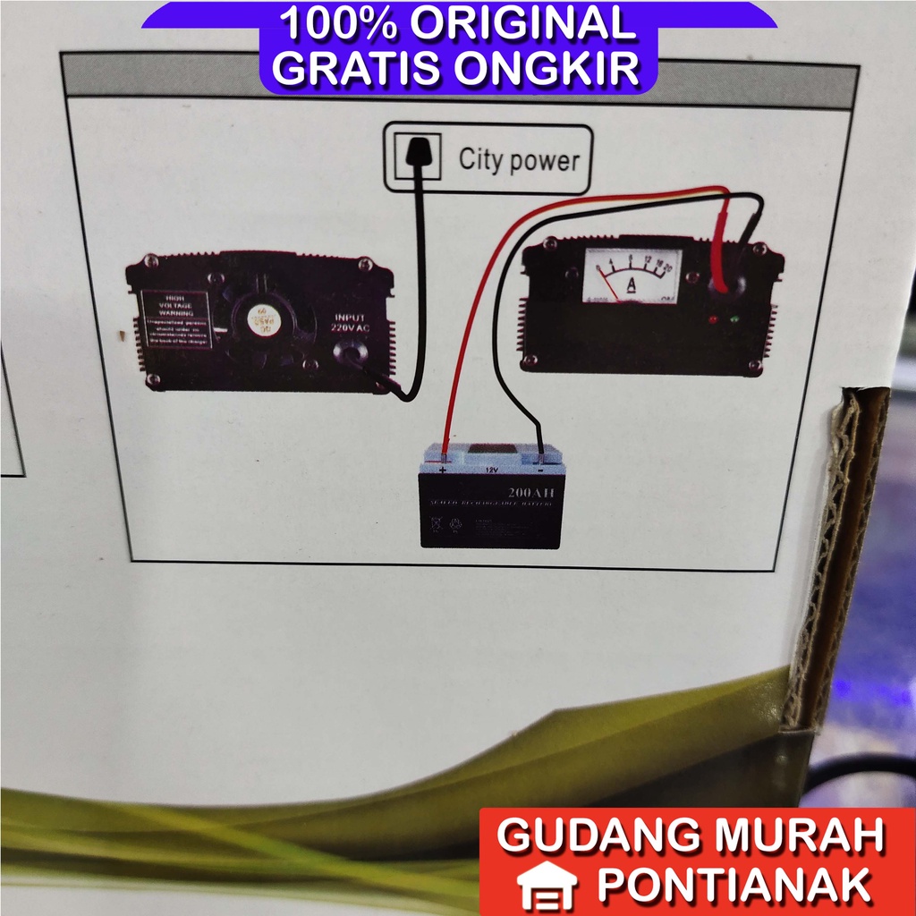 Pengecas Aki 10A charger aki 10 Ampere Sunpro SU 1210 B