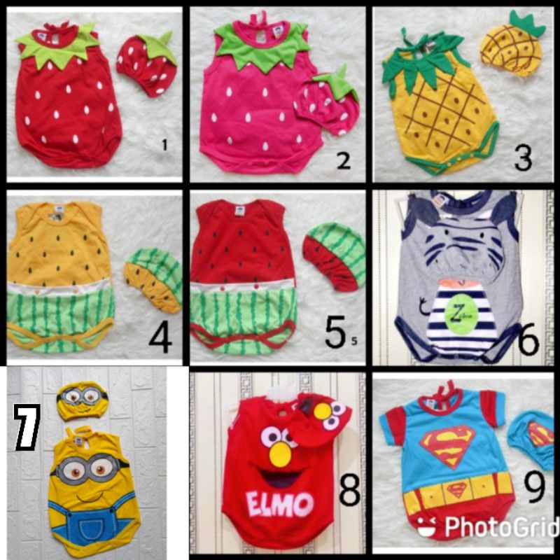 Jumper bayi strawberry/ semangka /nenas