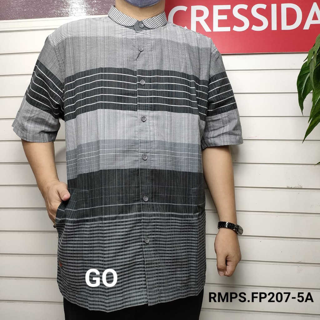 gos CRESSIDA JUMBO KOKO/TAQWA Atasan Baju Muslim Pria Kemeja Hem Big Size Extra Size Lengan Pendek