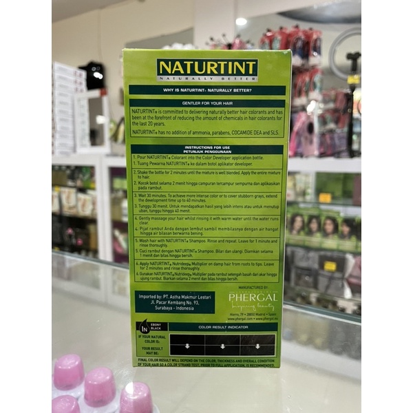 Naturtint Hair Color 150ml 1N Ebony Black