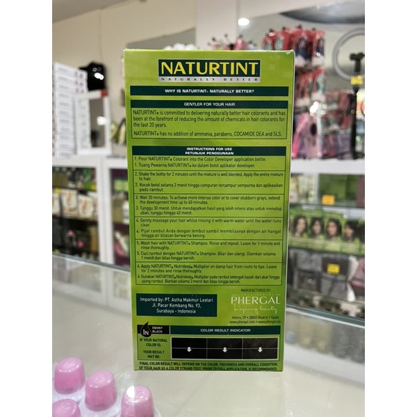 Naturtint Hair Color 150ml 1N Ebony Black