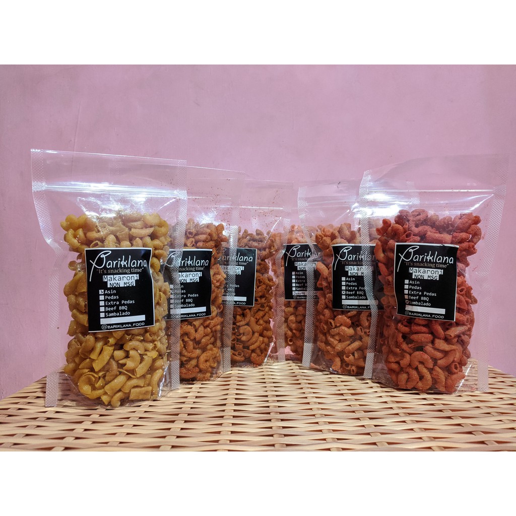 

Makaroni non MSG bumbu alami 100gr