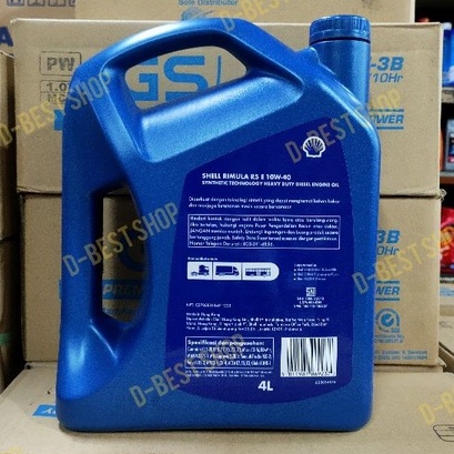 Oli MESIN MOBIL DIESEL Shell Rimula R5 R5E 10W40 10W-40 - 4 Liter