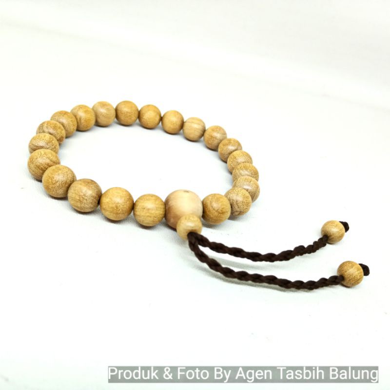 Gelang Pria Wanita Kayu Cendana Harum Natural Asli size 6,8,10mm ORIGINAL!!