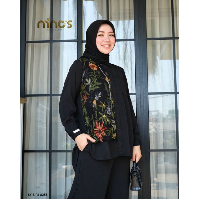 Setelan Ninos Terbaru SY S PJ 253 ORI by Ninos Design / Setelan Celana / Celana Kulot / Tunik / Atas