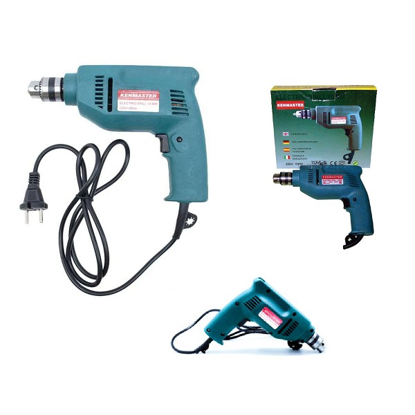 KENMASTER KM-603R Mesin Bor Tangan Listrik 10 Mm Bolak Balik 2 Arah  Electric Drill 10Mm