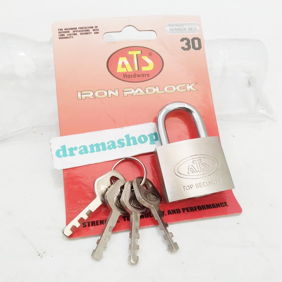 Gembok BESI  ATS 30mm Iron Padlock 30 mm