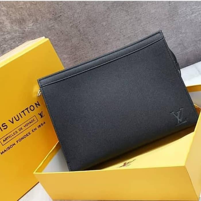 BEST SELLER TAS PRIA CLUTCH MIRROR KULIT ASLI LV 05 MURAH MERIAH 