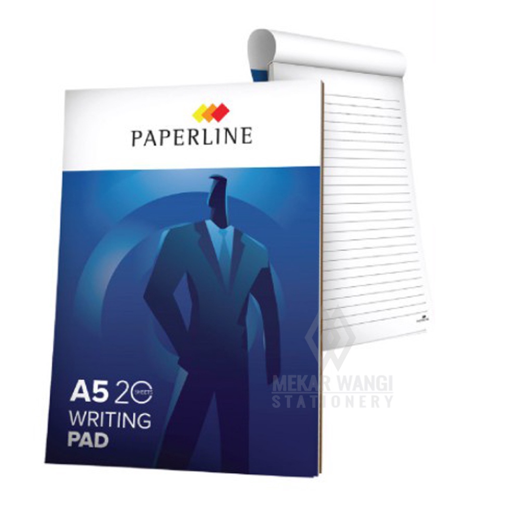 

Buku Notes Bergaris / Writing Pad PAPERLINE - ukuran A5 / isi 50 lembar