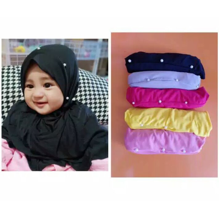 Hijab anak bayi SYIRIA BULAN - kerudung anak terbaru -jilbab anak lucu