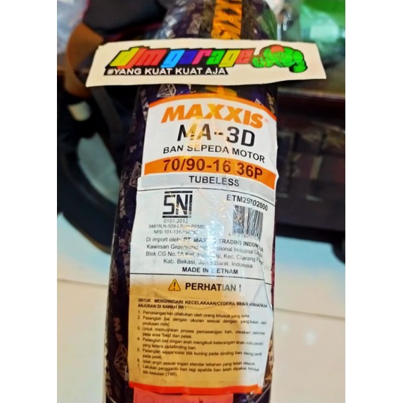 ban maxxis 16 70/90 ban luar maxxis 70/90 16