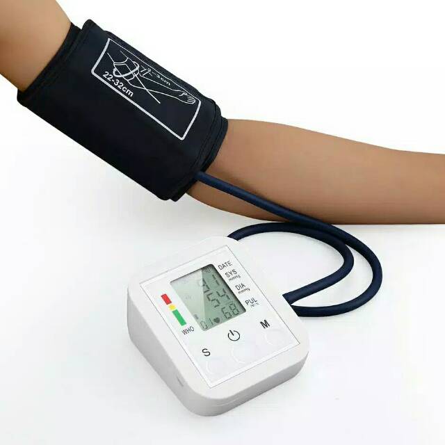 Tensimeter Digital Alat Pengukur Tekanan Darah Blood Pressure Otomatis Dengan Monitor LCD