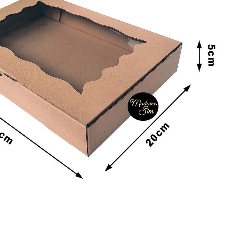 

KOTAK KUE - CAKE BOX - DUS BROWNIES 30 x 20 x 5 CM - MS-02 (ISI : 10 PCS)