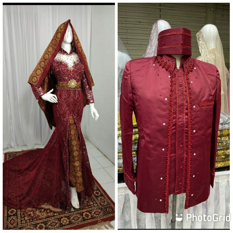 SALEEE..KEBAYA AKAD COUPLE FULL PAYET//KEBAYA AKAD COUPLE TERMURAH