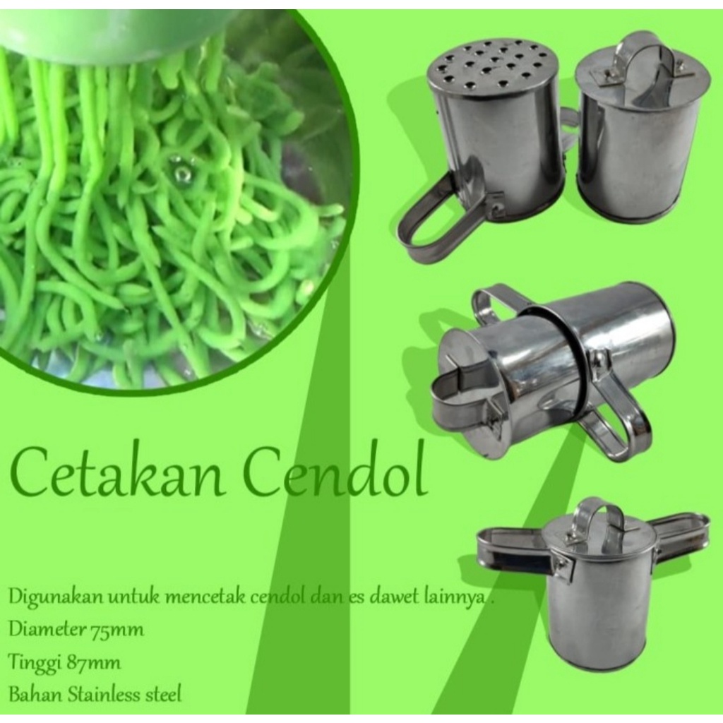 cetakan cendol / cetakan dawet stainless / Cetakan es dawet