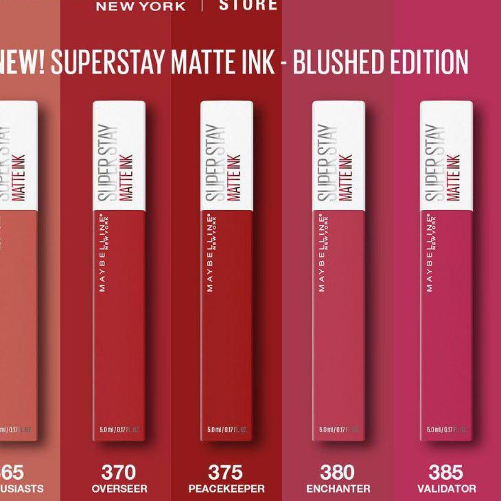 (PROMO LQI91) superstay matte ink blushed edition 365/370/375/380/385 ✹