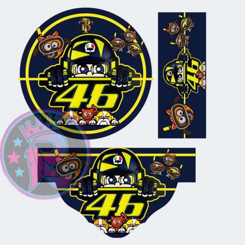 stiker tebok rossi 46