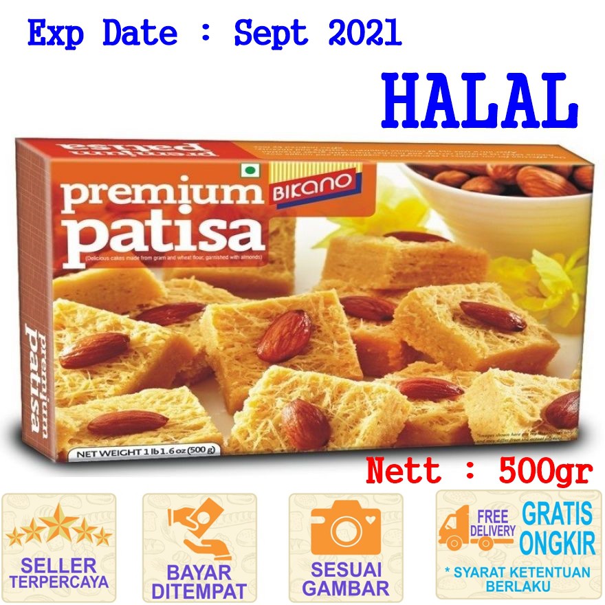Manisan India Bikano Premium Patisa 500gr / Kue India / Makanan India Halal / Makanan Import