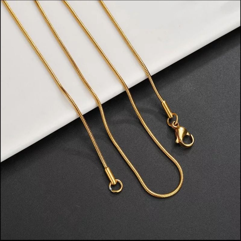 kalung titanium pria kalung bulat gold kalung Nuri kalung bulat hitam kalung hits kalung serba ada kalung original anti karat