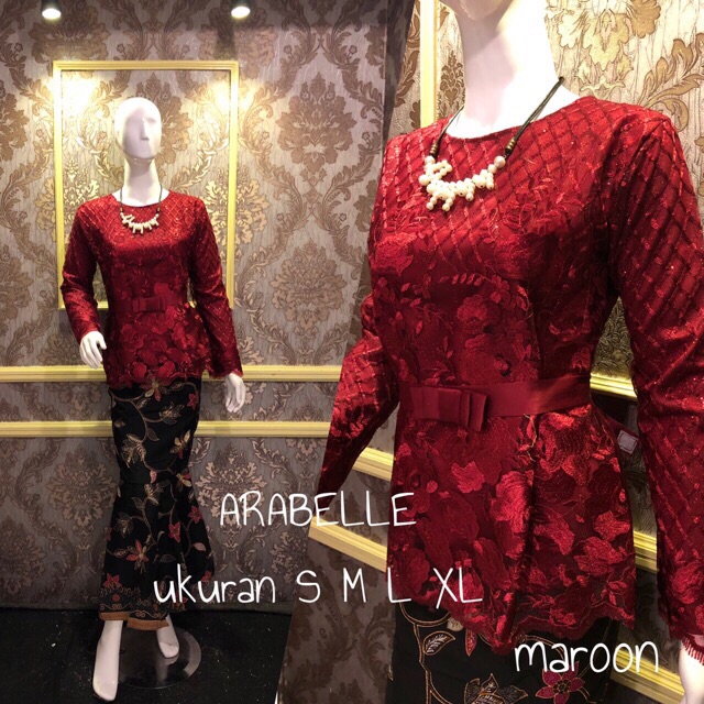 KEBAYA TULLE 3D / WISUDA / KONDANGAN / BRIDES // Setelan Kebaya Moderen // Setelan Kebaya Pesta Bahan Tille