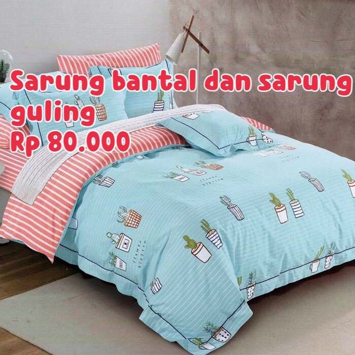 Sarung bantal sarung guling katun jepang