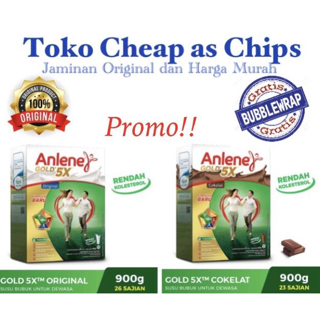 

BAYAR DITEMPAT Anlene Gold plus / Gold 5X Coklat / Original (plain) 900 gram - Original/plain