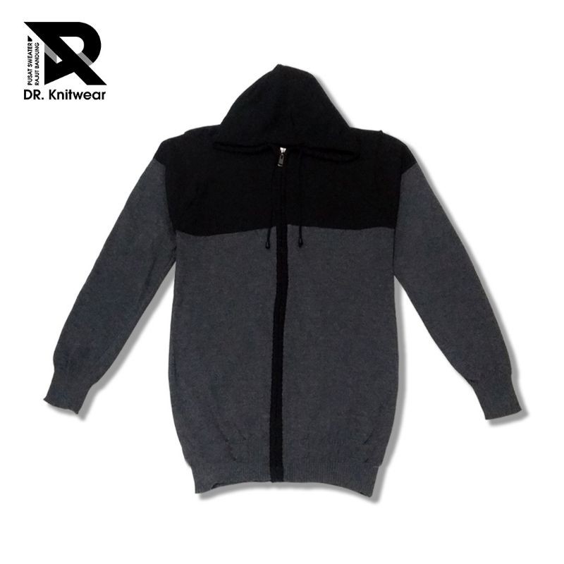 Sweater Rajut Ariel Kombinasi - Jaket Rajut Pria Katun