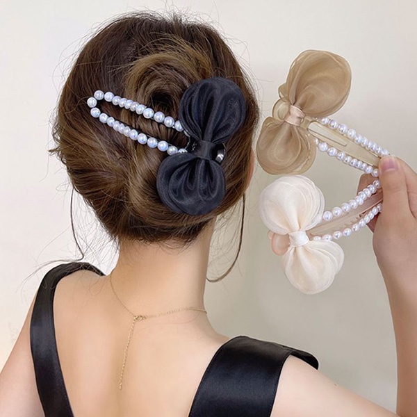 jepit rambut mutiara pita fairy pearl hairclip jje082(3F5)