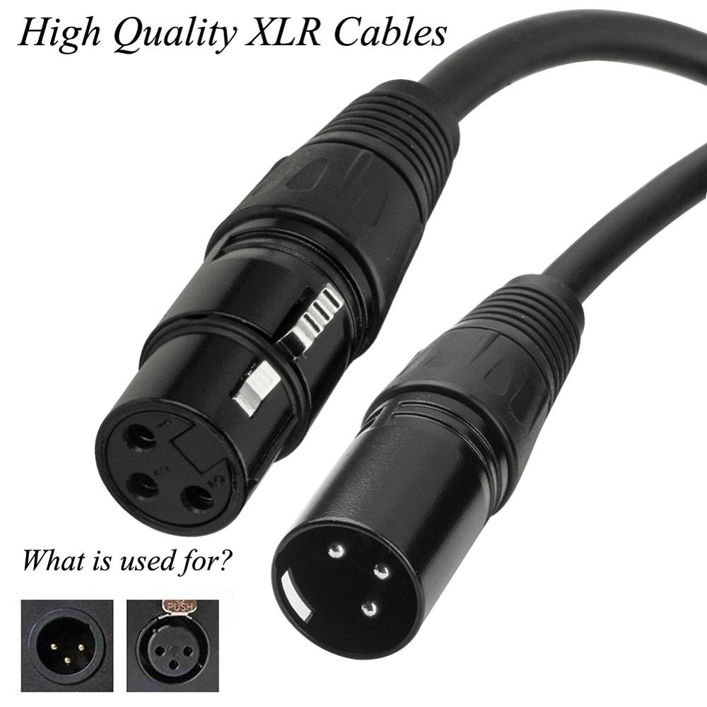 Kabel XLR Mic Microphone Female to Male XLR 2 M 3M 5M 10M 20M