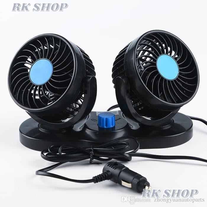 12V Kipas Angin Mobil / Double Headed Vehicle Fan