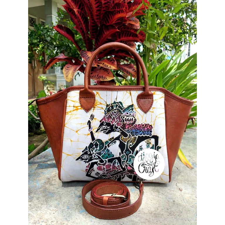 Djogja Craft Tas Kulit Rania Wayang Batik Tulis
